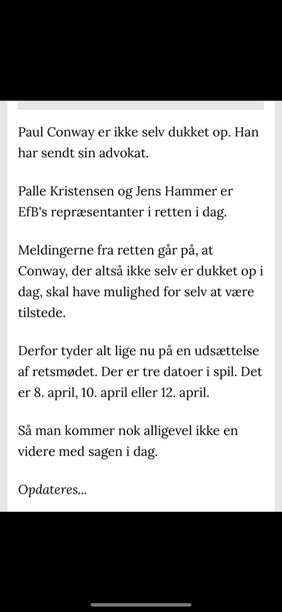 Amen….. Manden trækker tiden…