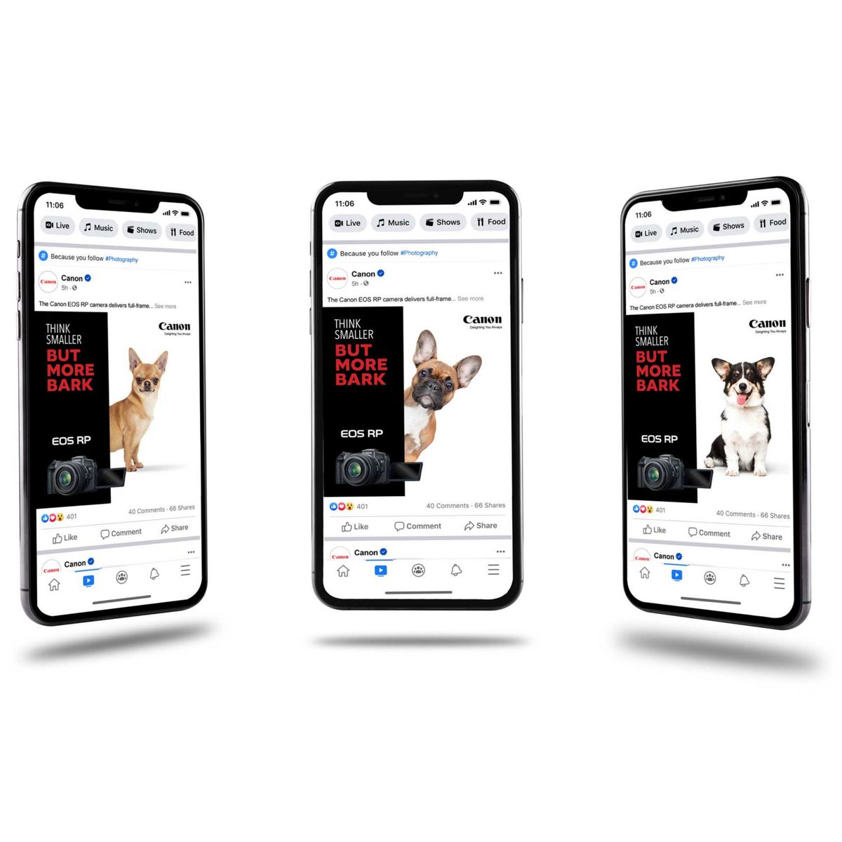CaudioEliab's tweet photo. "Think smaller" campaign advertisement
#canon #advertising #campaign #graphicdesigner  #graphicdesign 
#pets #photography #dogs https://t.co/47fTsQyng2