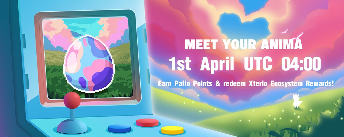 Earn PALIO POINT in Meet Your Anima! 🐣 The ultimate Web3 x AI companion created by @XterioGames ⏰𝐒𝐓𝐀𝐑𝐓: 𝟏𝐬𝐭 𝐀𝐩𝐫𝐢𝐥 𝐔𝐓𝐂 𝟎𝟒:𝟎𝟎 Mark your calendar 🗓️ Chat with Palio AI model 🕹️ Palio Point convert to Xterio Ecosystem Rewards! 💞