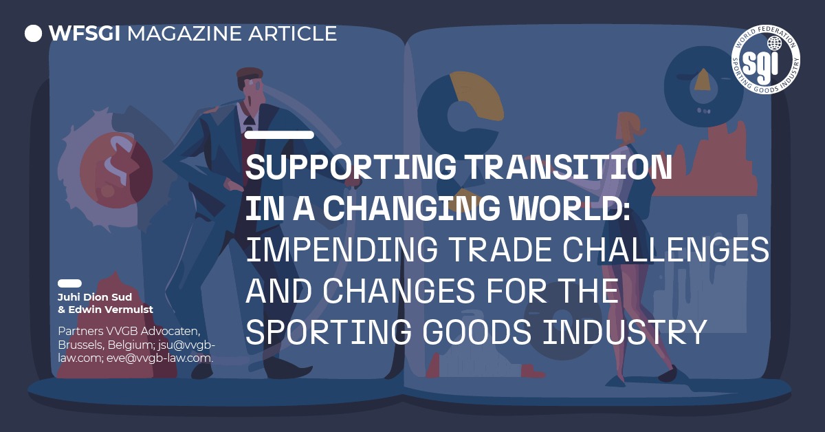 Interested in exploring new trade dynamics with Juhi Dion Sud and Edwin Vermulst? Our latest WFSGI magazine article dives into the importance of the sporting goods industry adapting to green policies to tackle future supply chain challenges.🌱🛒 

loom.ly/wvpt57o

#WFSGI