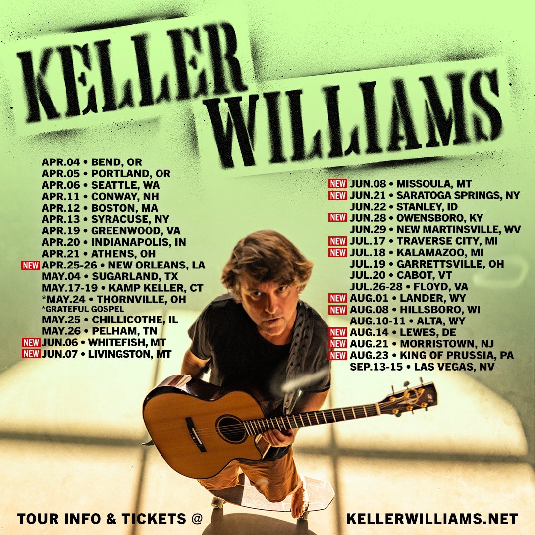 NEW SHOWS! 🎟️ on sale now kellerwilliams.net/shows