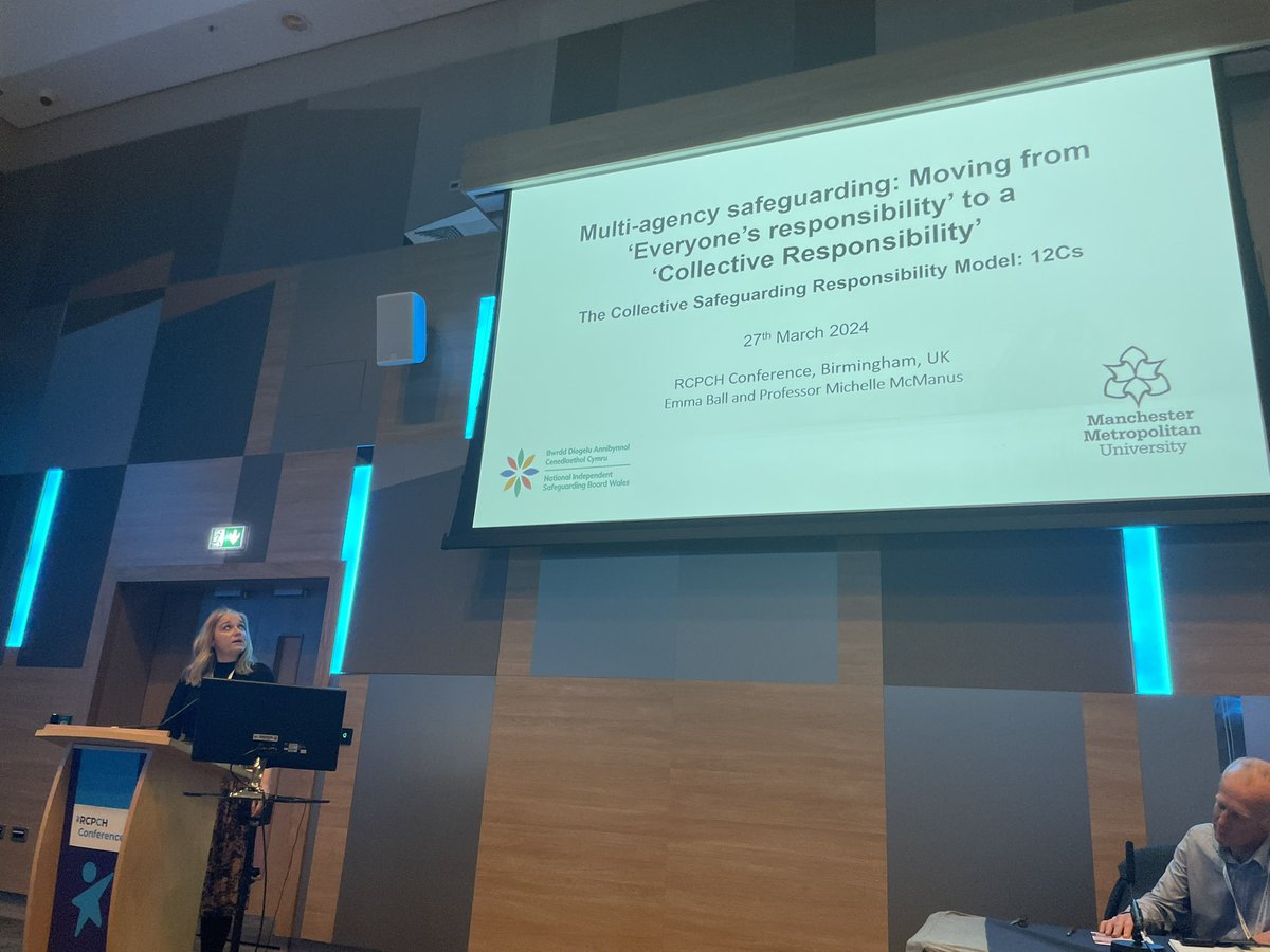 Absolutely nailed it! So proud of @emmajball1 at #RCPCH24 conference to Child Protection Special Interest Group! Lots of interest in how to move from ‘everyone’s responsibility to a collective responsibility’ in #safeguarding @RCPCHtweets @ManMetUni mcrmetropolis.uk/wp-content/upl…