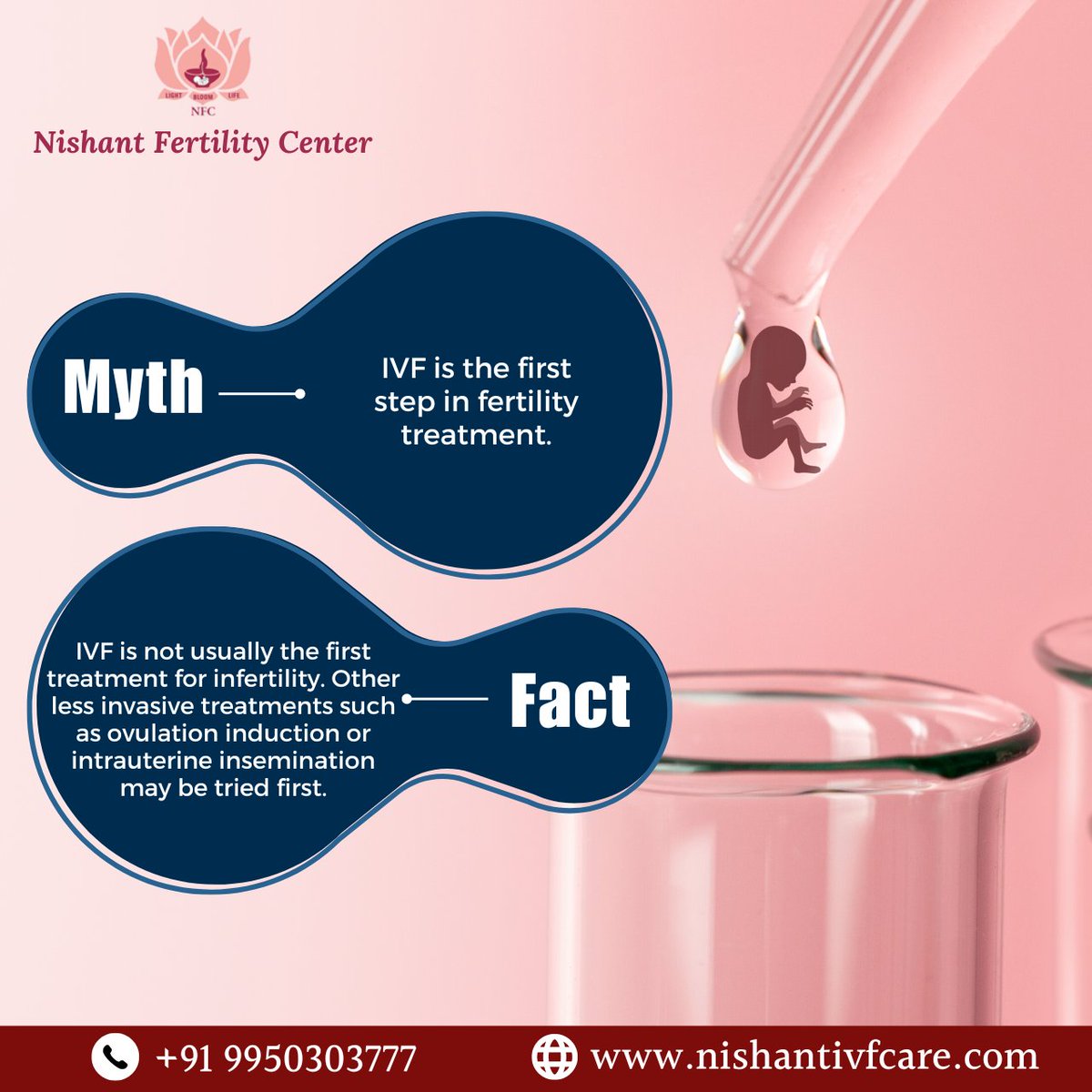 Dispelling myths about fertility treatments! Take the right step towards parenthood with expert guidance.
Call- +91 9950303777

#IVFMyths #FertilityFacts #FertilityTreatment #IVF #FertilityAwareness #ParenthoodJourney #InfertilityTreatment #jaipur #nishantfertilitycenterjaipur