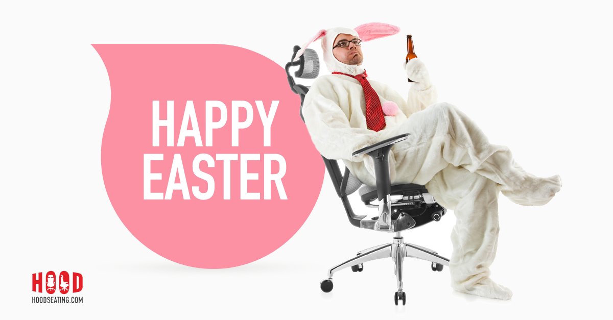 HoodSeating's tweet photo. We are closed Good Friday &amp; Easter Monday

Happy Easter from the Hood Seating team 🐰 https://t.co/o1gkPigJsj