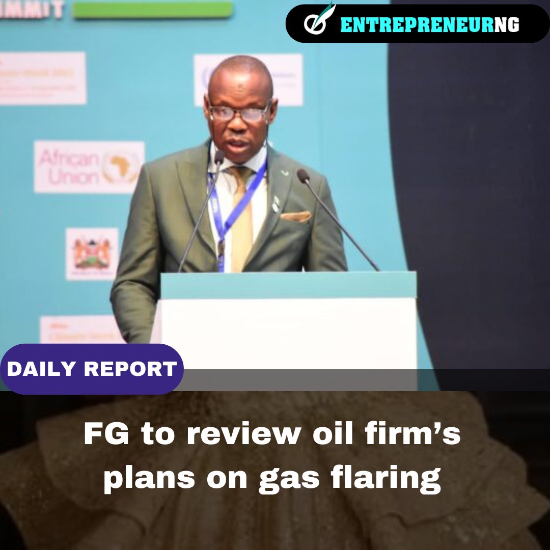 The Federal Government is taking serious steps to address methane emissions and routine #gasflaring in Nigeria's oil and gas sector. 
.
Efforts are being made to ensure that international and indigenous oil companies stay on course.
.
entrepreneurng.com/fg-to-review-o…
.
#EntrepreneurNG