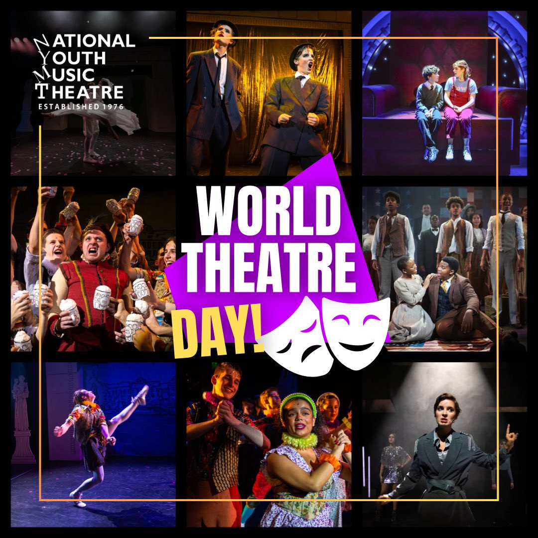 HAPPY WORLD THEATRE DAY! Keep your eyes peeled for our current show rehearsals, ticket sales, courses, patron announcements and much more. #worldtheatreday #youngactors