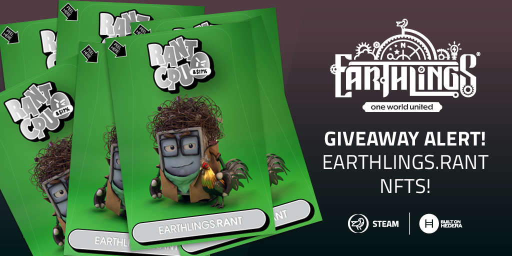 🐔 GIveaway alert! Thanks to @MichaelMumbauer, we're giving away a number of gorgeous steampunk chicken #RantCPU NFTs! 🎉 Interested? 🗝️ Retweet this post 🗝️ Follow @earthlingsland & @RantCPU 🗝️ Drop your wallet ID below in the comments 🗝️ Associate token ID 0.0.4928207 Hurry,…