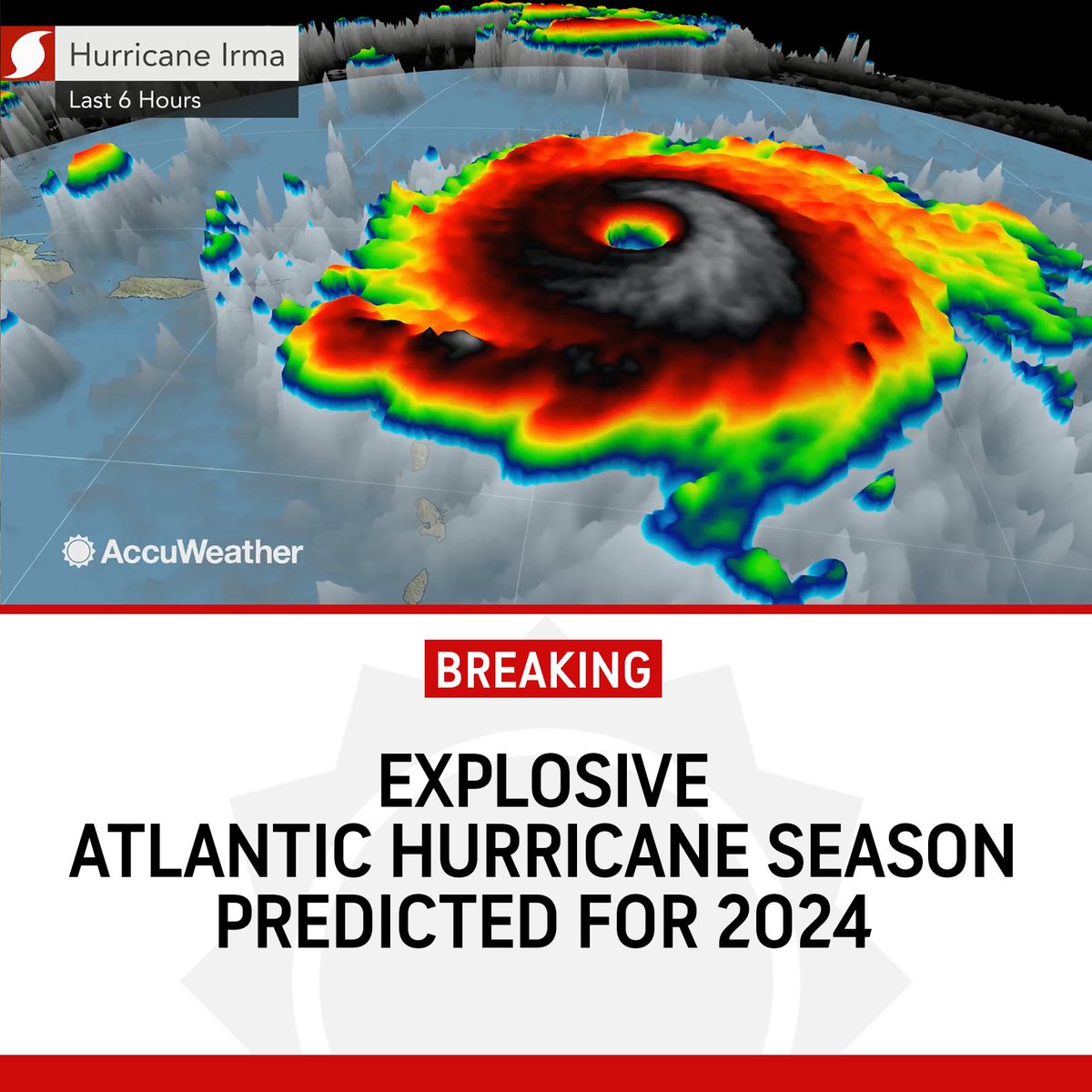 JUST IN: AccuWeather's 2024 Atlantic hurricane season forecast is here. bit.ly/3TSBjrl