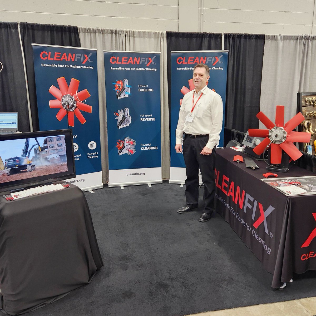 Discover the benefits of Cleanfix Fans at the Atlantic Heavy Equipment show in Moncton, NB! Make sure to stop by booth 207 in Hall B to learn about their innovative cooling solutions for heavy equipment. #cleanfix #MonctonNB #rethinkreverse