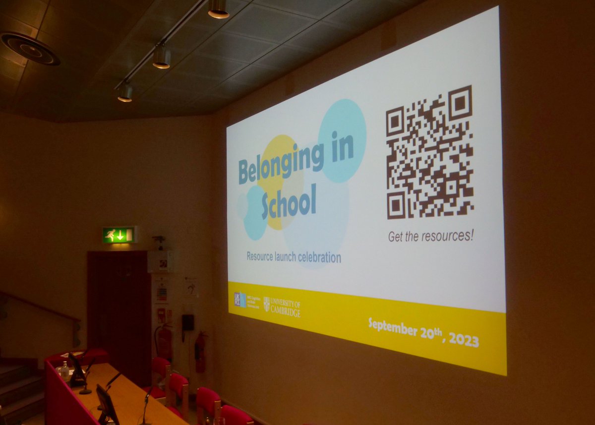 6 months ago we launched the Belonging in School resource with a hybrid event at @RobinsonCamb. Thank you again to all who contributed to our webinar or joined us on the day! Watch the free webinar here: youtube.com/watch?v=AHY_S8…