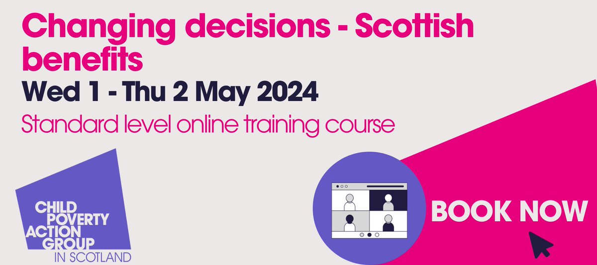 When a Scottish benefit is refused, an award is wrong or there's an overpayment, what steps can you take to put things right? Find out all you need to know on our course 1 - 2 May online cpag.org.uk/training-and-e…