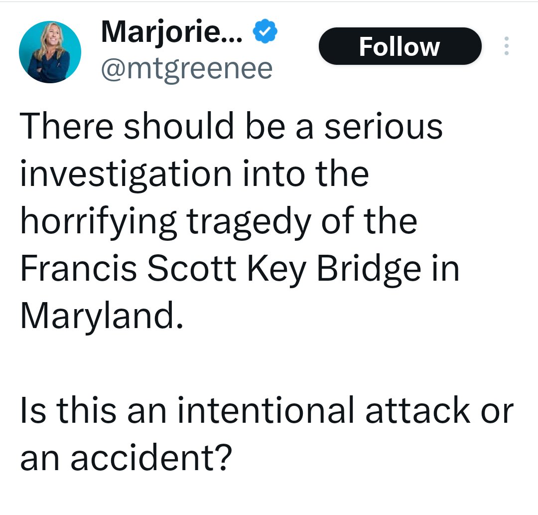 UserServiceDesk's tweet image. Ms. Greene successfully plays a blithering idiot on social media and in real life.

We remind our readers that the NTSB investigates all serious transportation incidents involving maritime, highway, rail, and aviation travel. 

We will see she gets a copy.