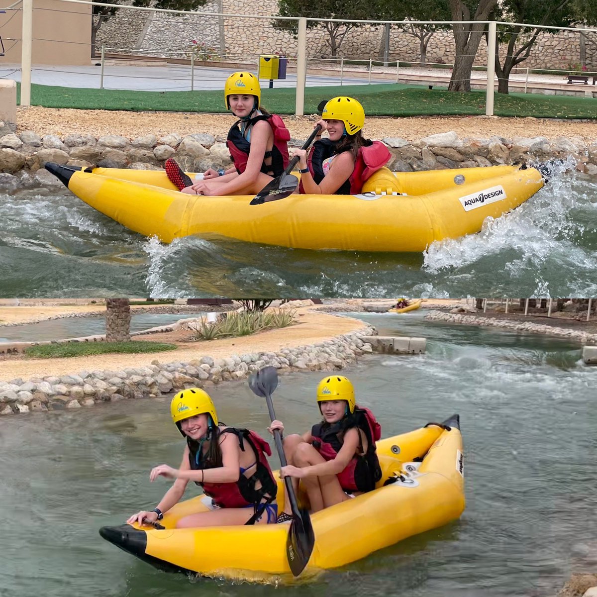 Seriously fun afternoon at <a href="/AlAinAdventure/">Al Ain Adventure</a> for the girls 🏄🏽‍♀️

✔️Rafting 
✔️Adventure Island
✔️Duckies