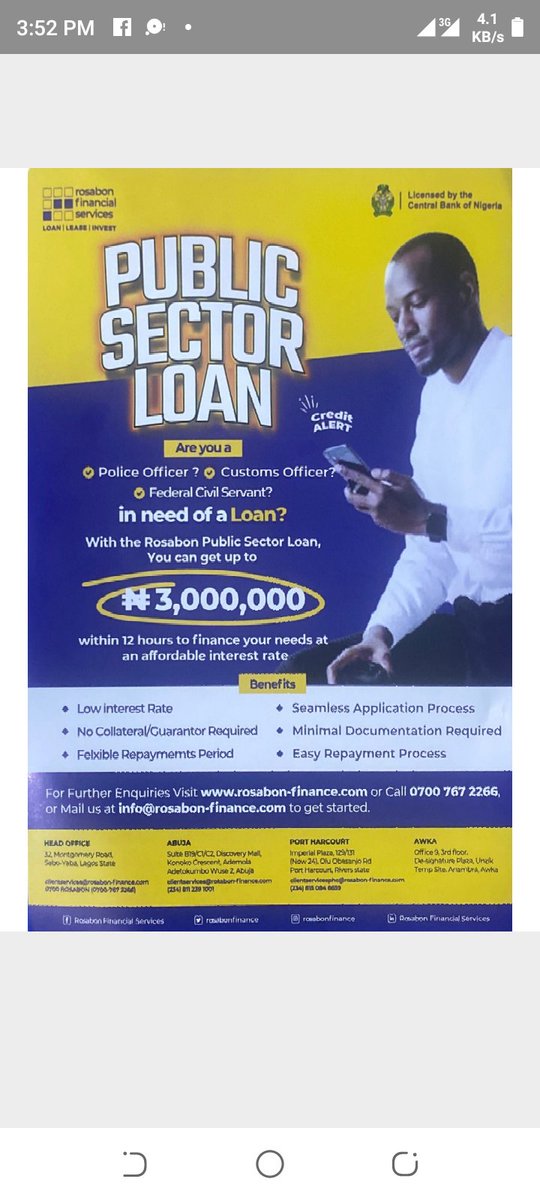 Are you a police officer? Custom officer, Federal civil Servant or from private sector and you are interested, kindly call: 07037282375
#Salary
#salarayearners