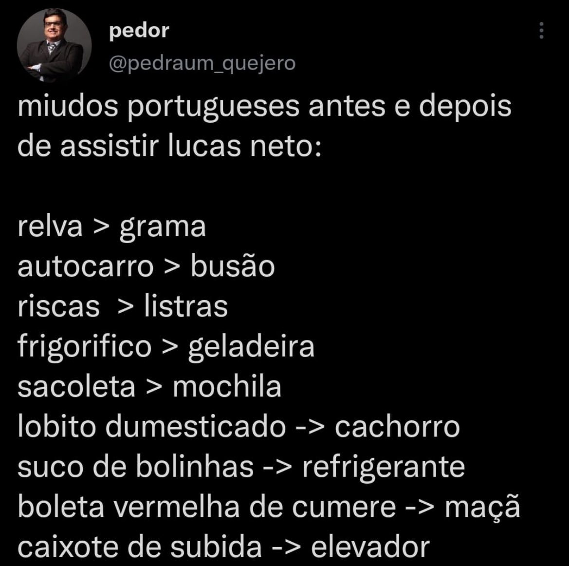 deveriam agradecer por estarem consertando esse português medieval