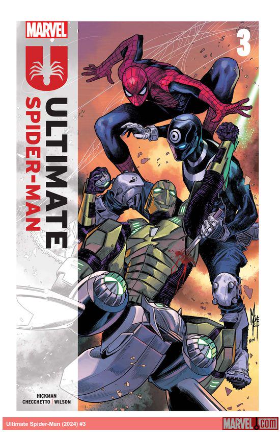 Reseña (5/5⭐️) de ¡ULTIMATE #SPIDERMAN #3! uncomicmas.blogspot.com/2024/03/resena… Escritor #JonathanHickman Arte y portada @MChecC Rotulador @corypetit Ya a la venta por @Marvel #MarvelComics #Marvel