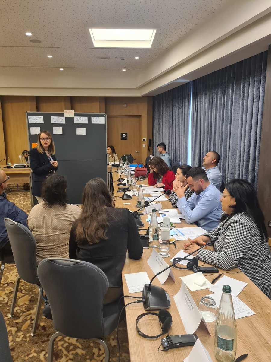 UNECE_Water's tweet photo. Today, #Albania🇦🇱, under the leadership of the National Water Resources Agency, discussed with key stakeholders initial results of the self-assessment on #equitable #access to #water and #sanitation undertaken under #ProtocolWaterHealth!
More on this work👉https://t.co/rcfQkyqOm8 https://t.co/CsQdT8xTbX