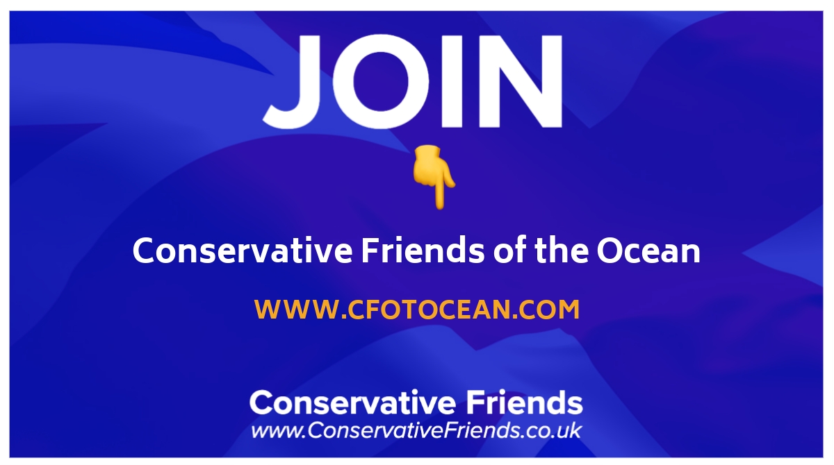 🌊💙 Join the Conservative Friends of the Ocean and connect with like-minded conservatives who support ocean conservation 🤝🙌🏻 #CFOcean #ConservativeValues #SustainabilityMatters 🌍🌊 @CFOTOCEAN