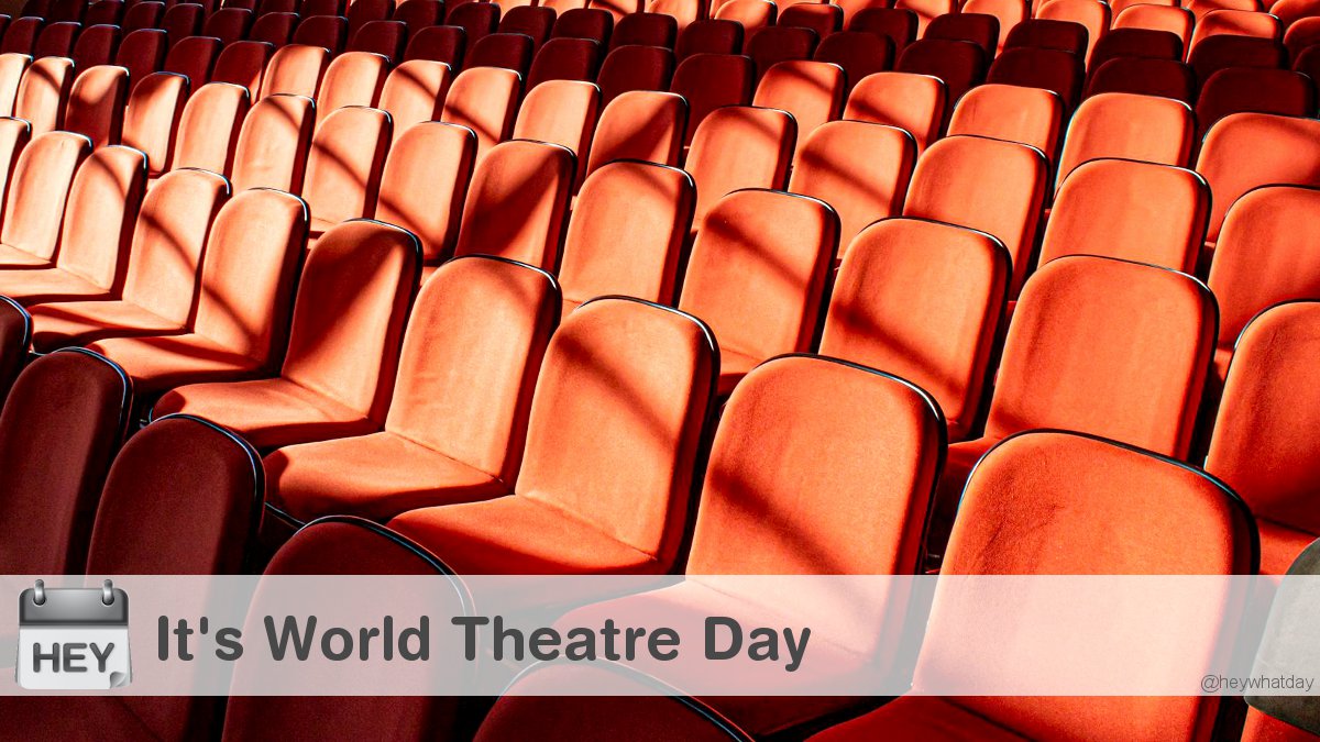 It's World Theatre Day! 
#WorldTheatreDay #TheatreDay #WorldTheatreDay2024