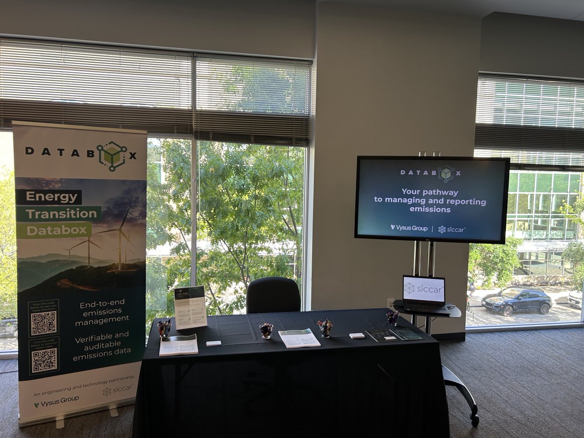 📣We're at the Carbon Tracking and Reporting Conference in Houston with our partner Siccar. Come by booth 1 to find out about our secure and verifiable emissions data management solutions. vysusgroup.com/services/risk-… #emissionsmanagement #emissionsreporting #partnership #databox