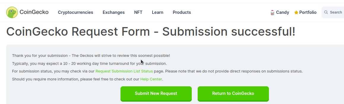 Coingecko listing request submitted!

Lets drink some $COFFEE!