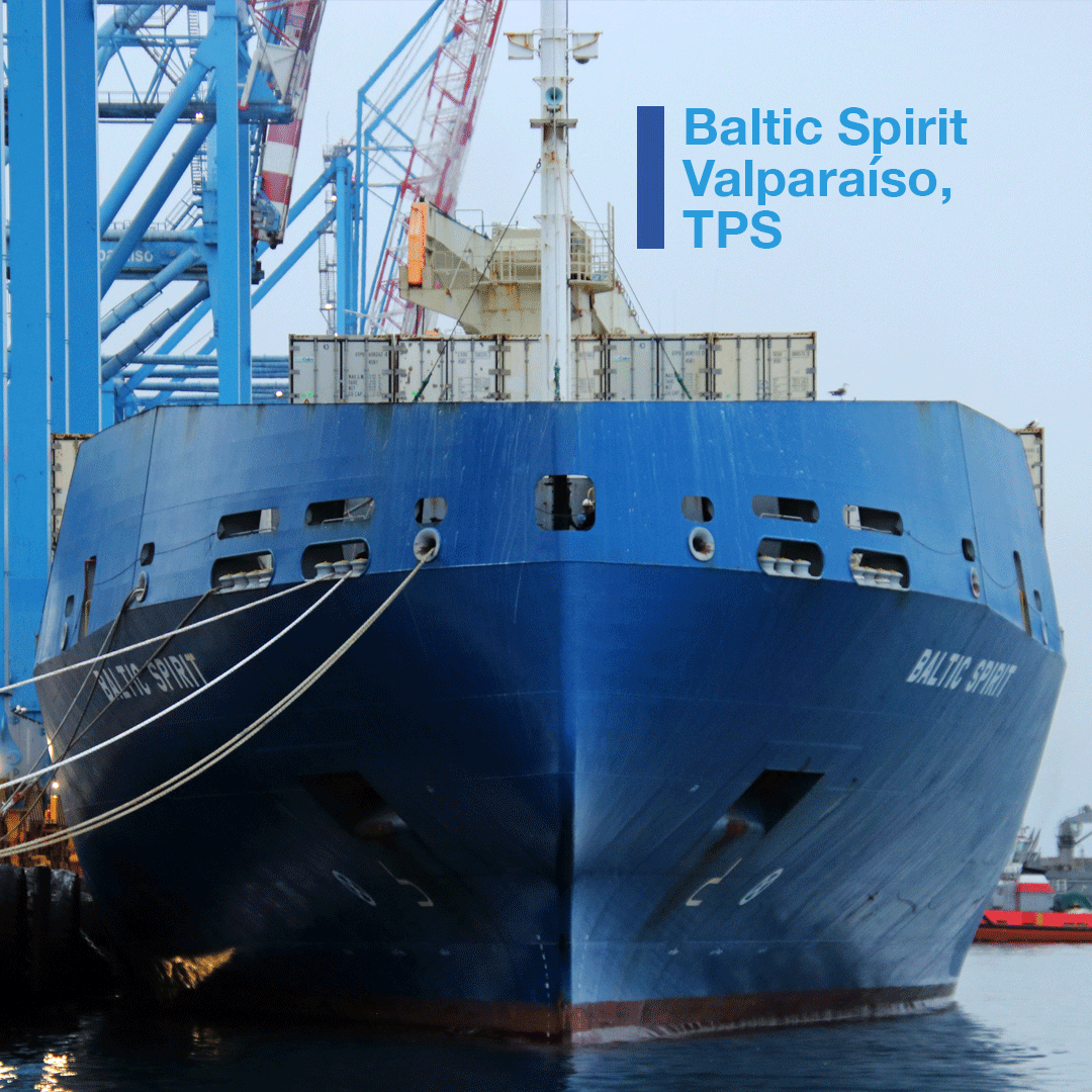Coolcarriescl's tweet photo. Baltic Spirit USEC Marketing Order, 5594 pallets under deck + 268 containers. https://t.co/RvXesgrvKu