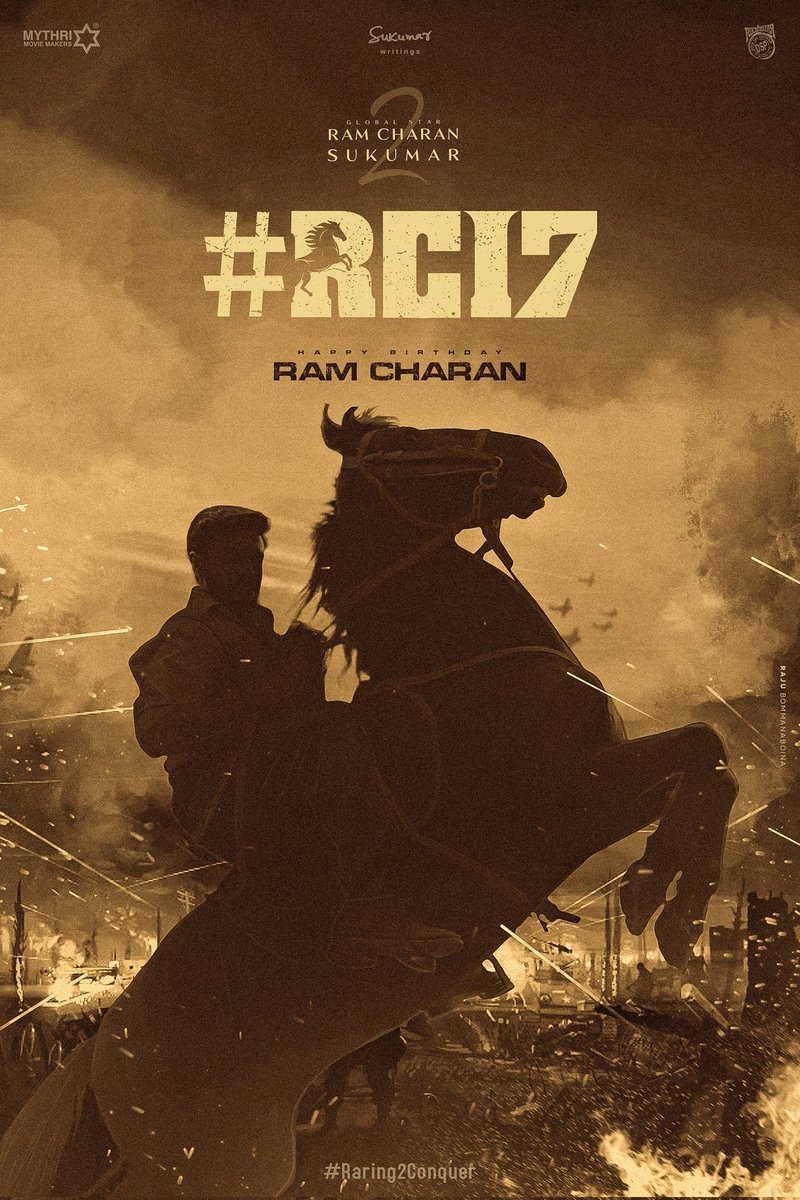 Happy Birthday @AlwaysRamCharan 💥 

#RC17 version 2

#HBDGlobalStarRamCharan #HBDRamcharan