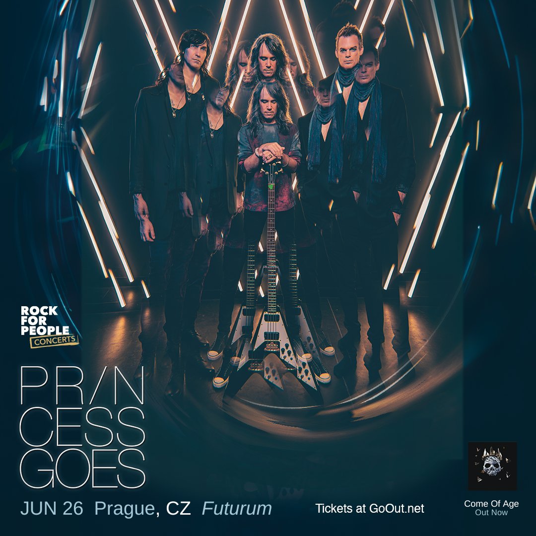 PRINCESS GOES are coming to Prague! 🤩

Supergroup with Michael C. Hall on vocals will come on June 26, to the Futurum Music Bar. 

🎟️ Tix on sale from March 29 ▶️ goout.net/cs/princess-go….

#rfpconcerts #rockforpeopleconcerts #jeduRFP #princessgoes @princessgoes_ #michaelchall