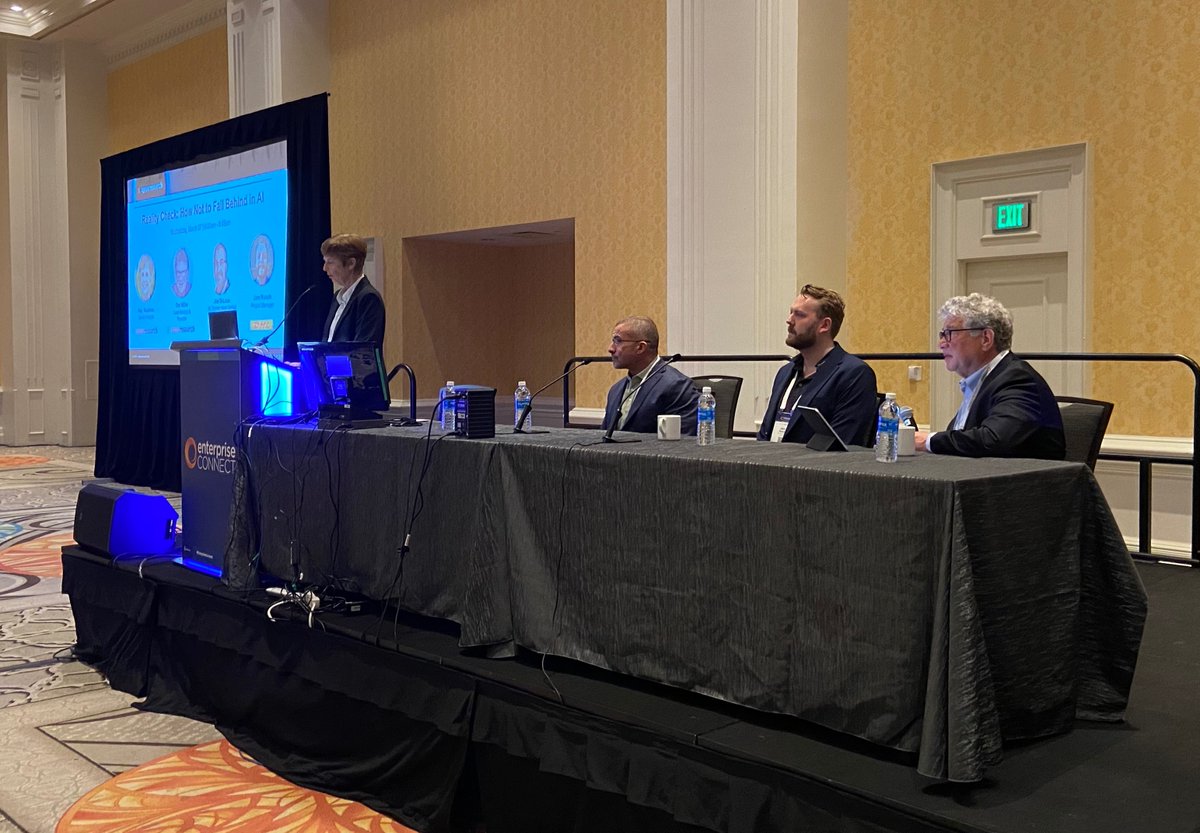 Derek Top (@derektop) on Twitter photo Great insights from Wyndham Hotels and DHL on the importance of data management and finding the right use case to “not fall behind in #AI” <a href="/dnm54/">Dan Miller</a> <a href="/Talks2bots/">Amy Stapleton</a> <a href="/opusresearch/">Opus Research</a> #EnterpriseConnect Great insights from Wyndham Hotels and DHL on the importance of data management and finding the right use case to “not fall behind in #AI” <a href="/dnm54/">Dan Miller</a> <a href="/Talks2bots/">Amy Stapleton</a> <a href="/opusresearch/">Opus Research</a> #EnterpriseConnect