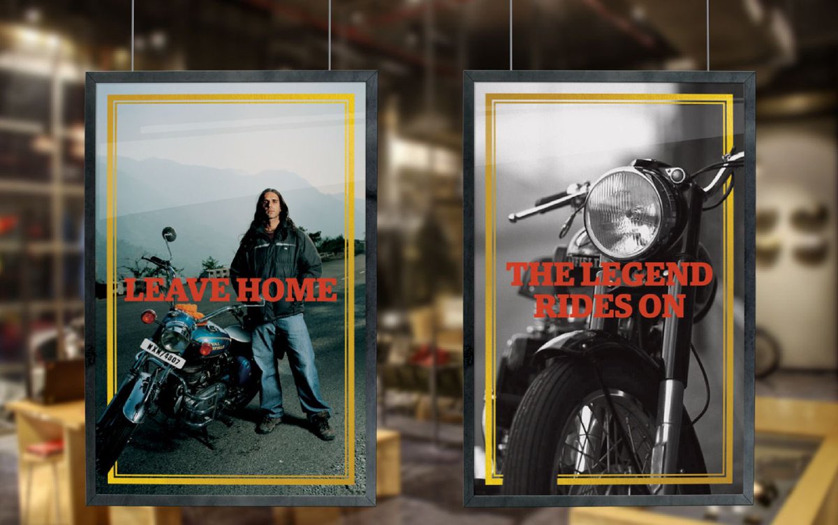 THC Timeline: Iconic branding 2014: Royal Enfield brand identity by @Codesign_India