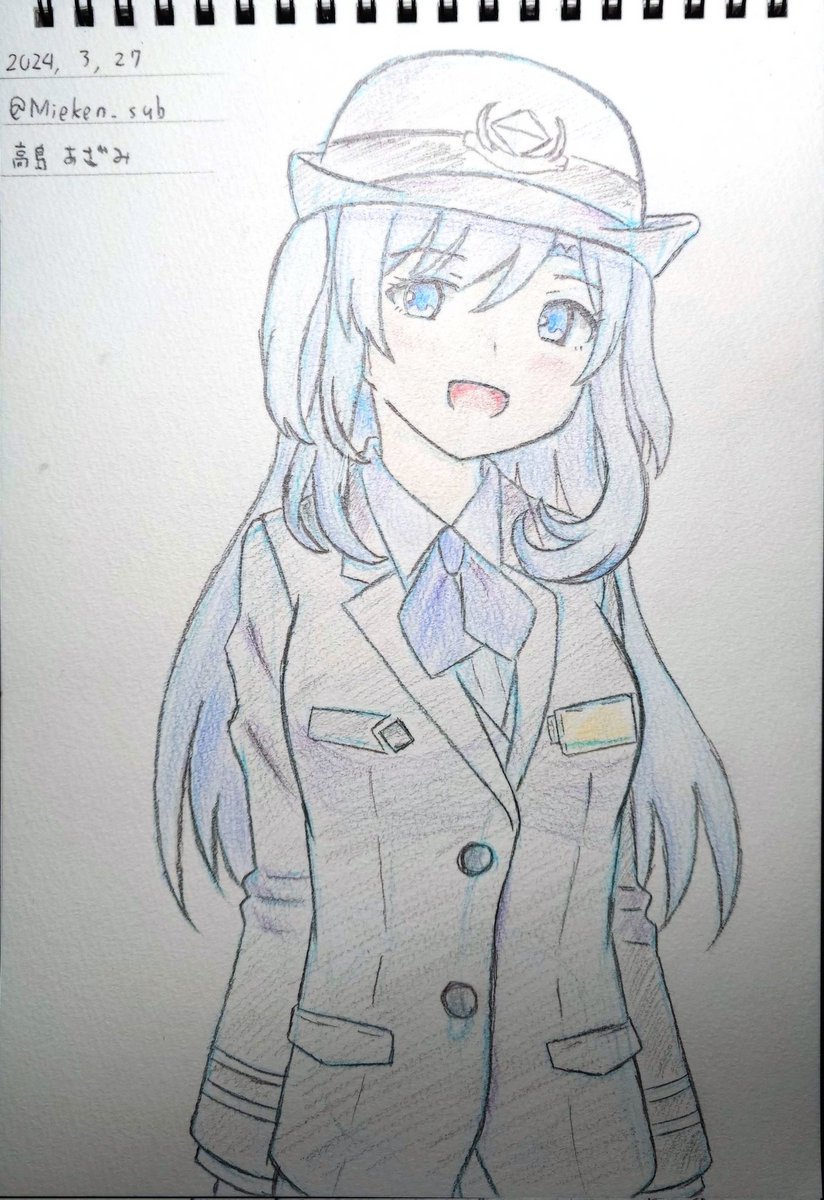 描いてみました 2024 03 27 No.145 #鉄むす版深夜の真剣お絵描き60分一