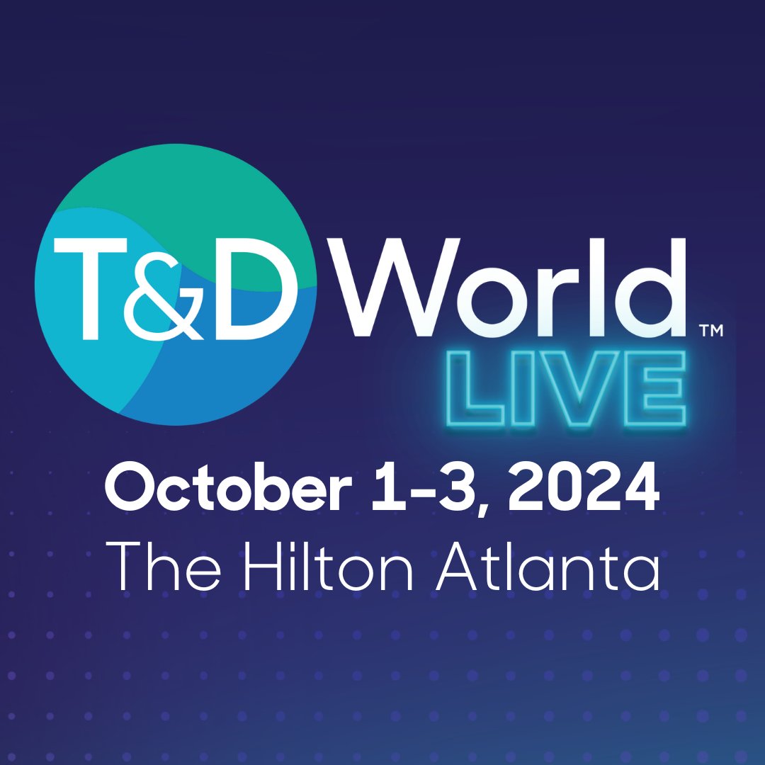 T&D World is excited to host an event in Atlanta, GA, from October 1-3, 2024. With the combination of utility-led conference content and our exhibition loaded with today’s leading technologies and solutions! Join us at T&D World Live! events.tdworld.com