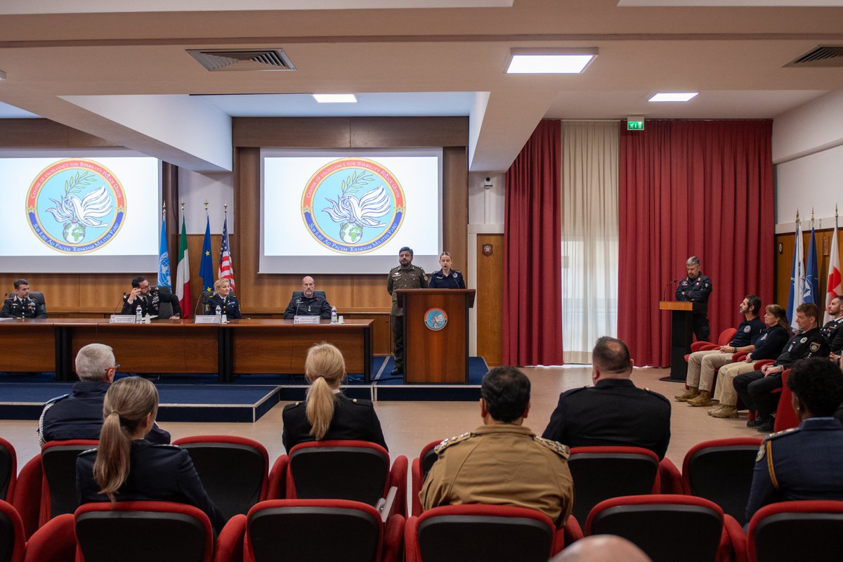 _CoESPU_'s tweet photo. The @UNPOL Certified Instructors Job-Specific Training (ToT) course for 23 students fm 🇨🇳🇫🇷🇩🇪🇮🇳🇮🇹🇳🇦🇳🇬🇳🇴🇵🇰🇷🇸🇪🇸🇸🇪, carried out by #CoESPU, 🇺🇳@UN #IntegratedTrainingService and 🇺🇸 @StateINL #IPPOS, co-funded by 🇺🇸 @StateDept/#GPOI, has successfully finished.
#StabilityPolicing4Peace https://t.co/fTY32lAWxn