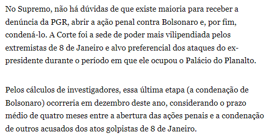 deltanmd's tweet photo. A notícia abaixo deveria causar espanto, indignação e revolta em qualquer um, da direita à esquerda

Ministros do STF já decidiram condenar alguém sem terem lido a denúncia ou examinado as provas

Pior: a pessoa ainda nem apresentou defesa

Democracia inabalada que chama, né? https://t.co/OmnKImAxnT