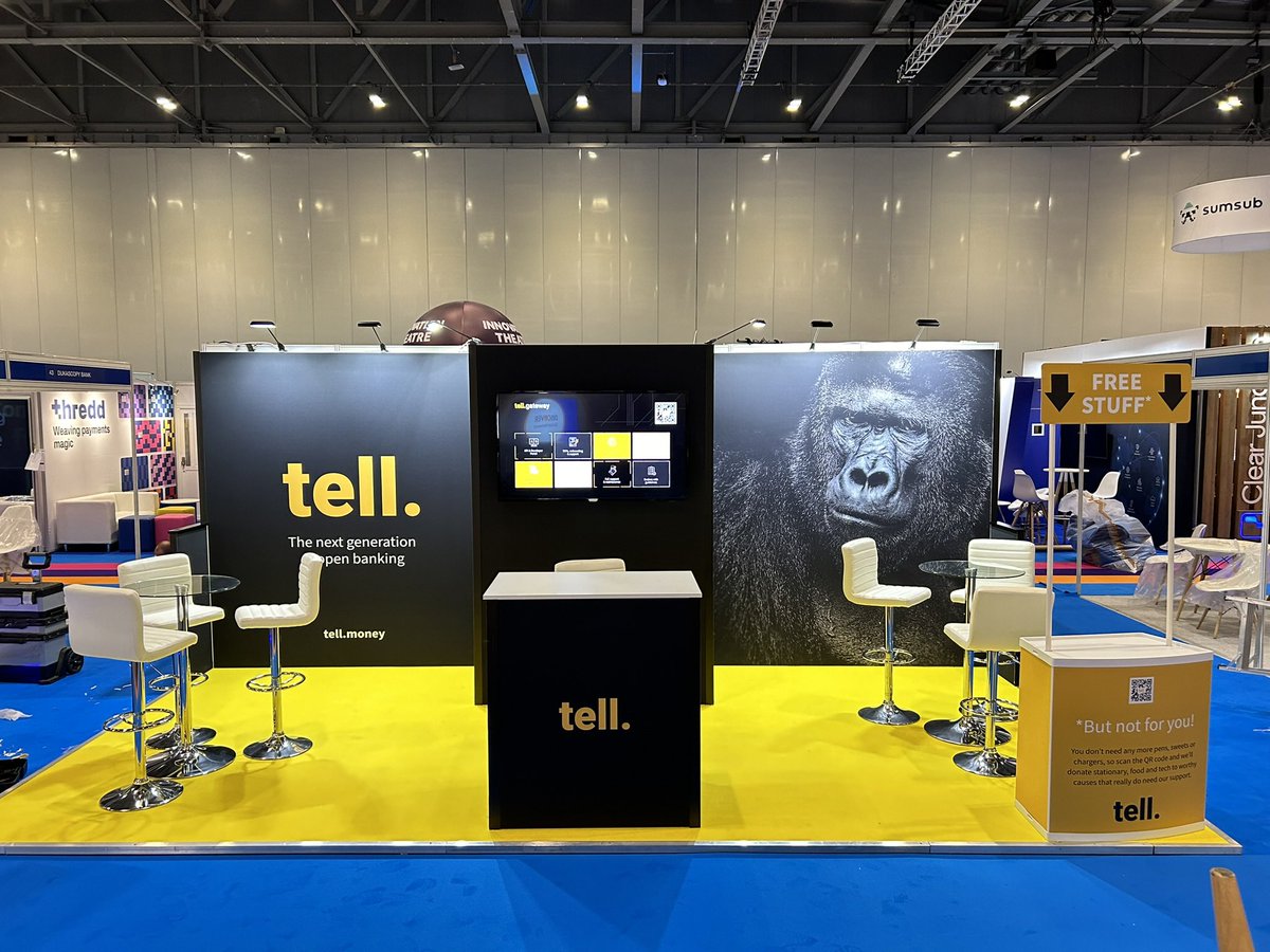 Really busy few months with back to back exhibitions at <a href="/ExCeLLondon/">Excel London</a>, <a href="/thenec/">The NEC</a>, <a href="/BournemouthIC/">BIC</a> and Coventry Arena amongst others. Great to work with some lovely new and existing clients including Tell.Money at #pay360 Get in touch to discuss your next exhibition stand