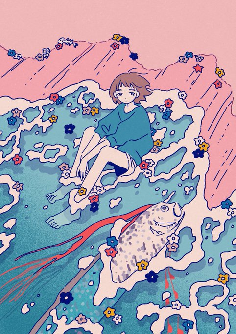 「sitting water」 illustration images(Latest)｜5pages