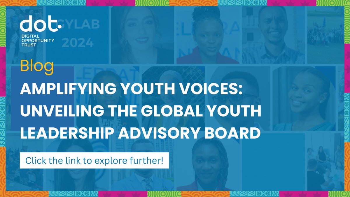 Exciting Announcement! Introducing the Global Youth Leadership Advisory Board (GYLAB), a dynamic force from Africa, the Middle East, and the UK, dedicated to co-creating innovative solutions and amplifying youth voices. Read the blog! dotrust.org/amplifying-you… #GYLAB #DOTYouth