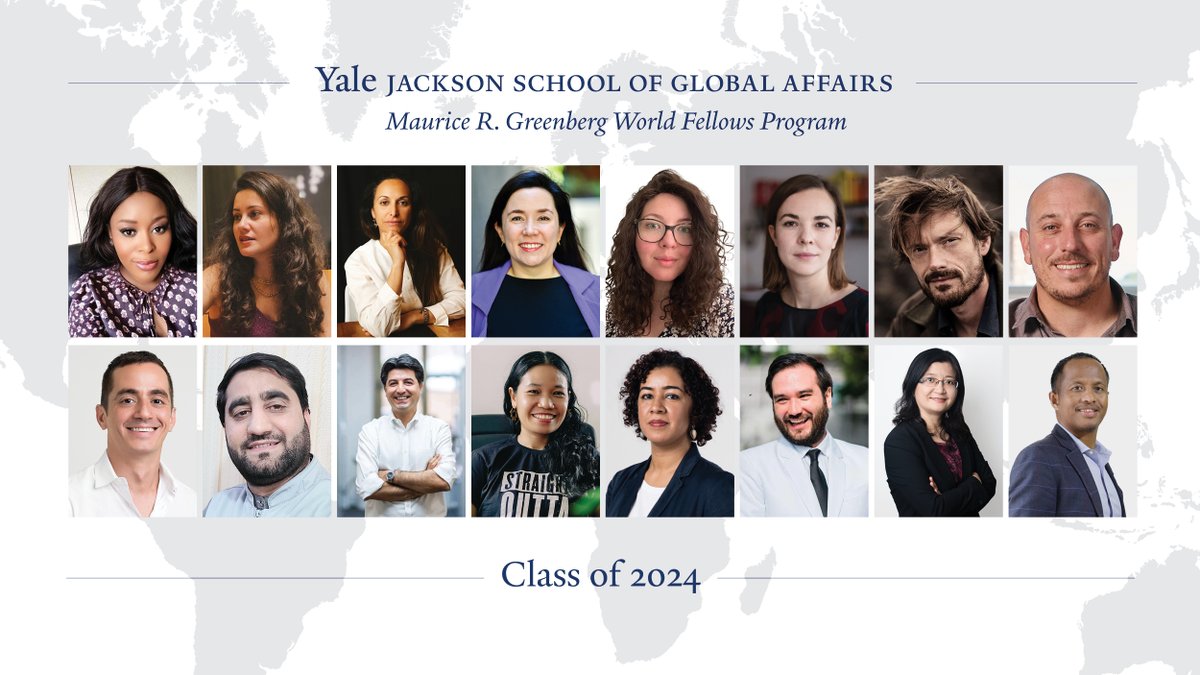 YaleWorldFellows (@worldfellows) on Twitter photo We are thrilled to introduce the 2024 <a href="/Yale/">Yale University</a> World Fellows 🌍 worldfellows.yale.edu/class/class-of… We are thrilled to introduce the 2024 <a href="/Yale/">Yale University</a> World Fellows 🌍 worldfellows.yale.edu/class/class-of…