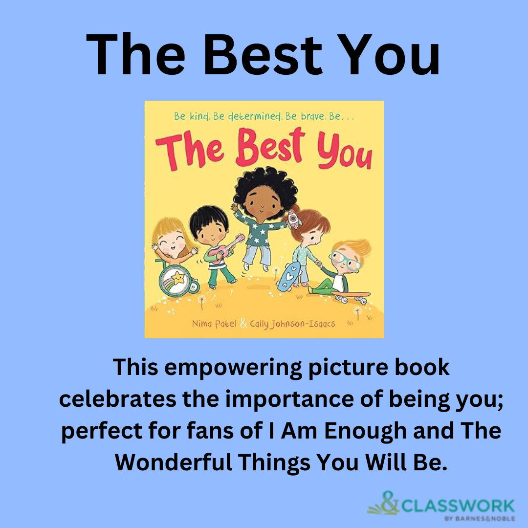 The Best You, today's #SELSpotlight , Nima Patel crafts a thought-provoking story that celebrates self-acceptance and being present. The Best You teaches young readers that what you want to be when you grow up is not always as important as who you are. Get your copy today!