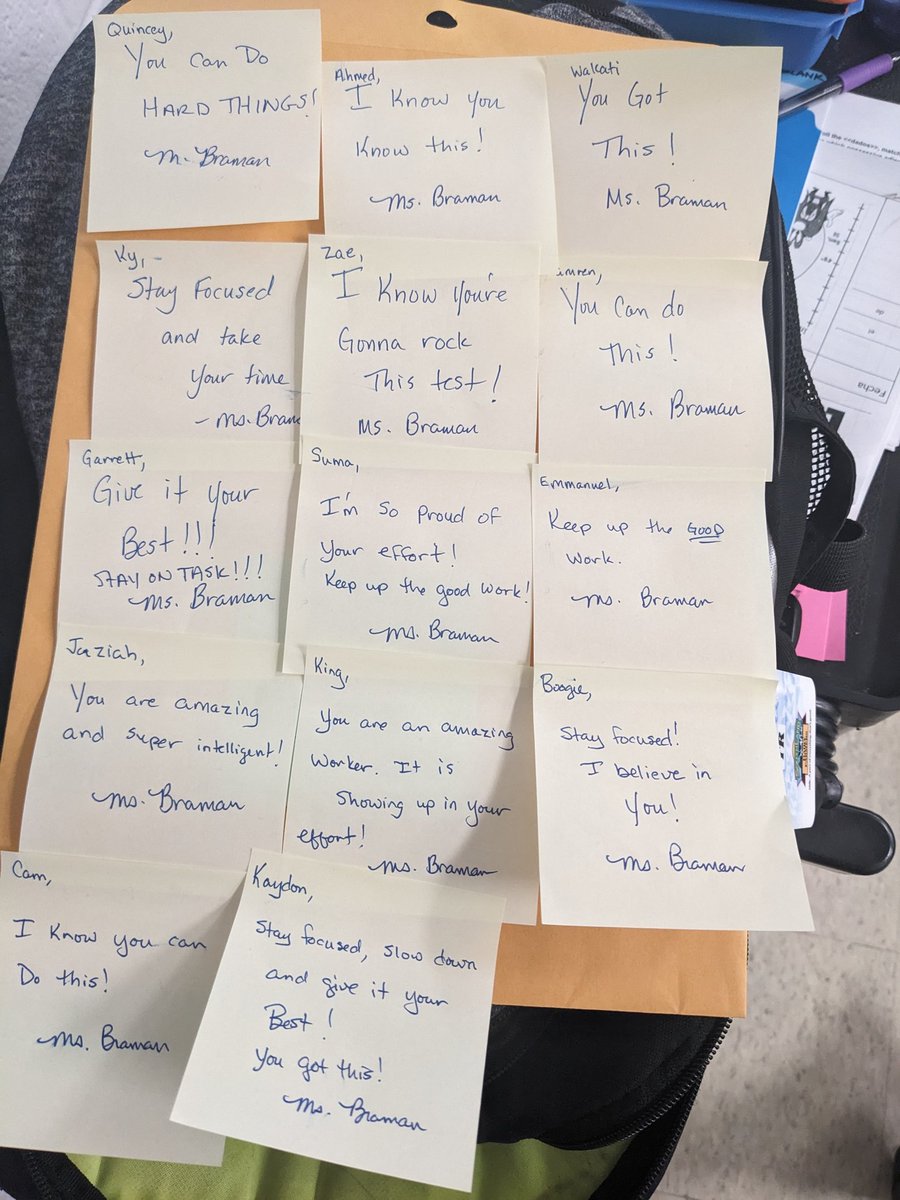 Black Male Scholars @BGJHS (@blkmalescholars) on Twitter photo You know your <a href="/BlkMaleScholars/">Black Male Scholars @BGJHS</a> science teacher is routing for you when she writes everyone in the class their own personalized "pep post-it" before the iReady Math diagnostic! #ExcellenceIsWorthTheEffort You know your <a href="/BlkMaleScholars/">Black Male Scholars @BGJHS</a> science teacher is routing for you when she writes everyone in the class their own personalized "pep post-it" before the iReady Math diagnostic! #ExcellenceIsWorthTheEffort