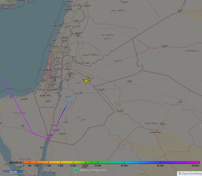 IntelskyB's tweet photo. ๐ผ ๐ฉ๐ช German Air Force โ๏ธ A321 ( Airbus A321 231 )ย (15+11, #3F59F3) was just spotted over ๐ฏ๐ด Al Zarqa, #Jordan at โ๏ธ 6325 ft.
๐ด Live tracking:
https://t.co/kFXrBsZ1qR
๐ผ๏ธ by https://t.co/DmPVsxJ9oT https://t.co/VVtsEHjdsS