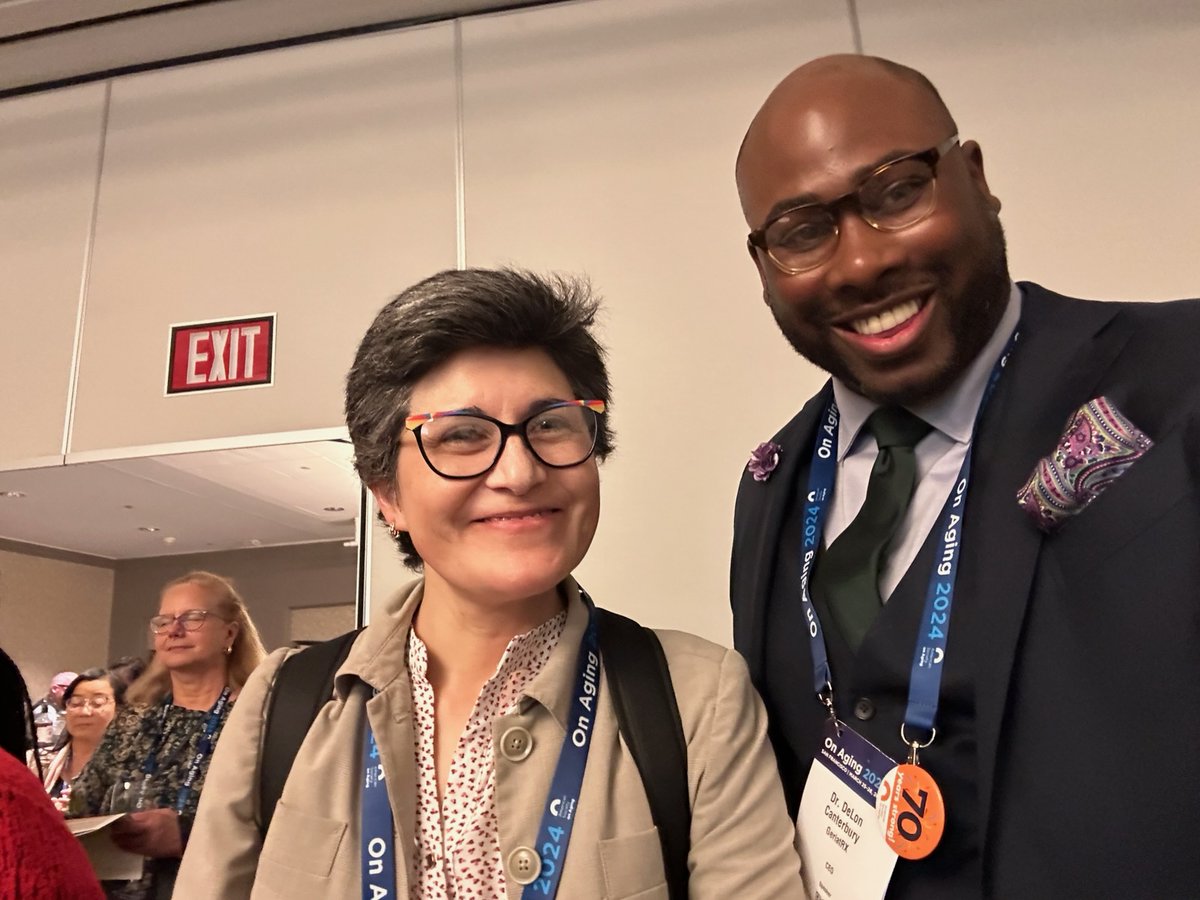 On Day Two of the American Society on Aging Conference, Paula Muller continues to meet great collaborators like DeLon Canterbury, who was recognized as an Advocate for Aging, Joel Shapira, and Anna Hall.
#OnAging2024