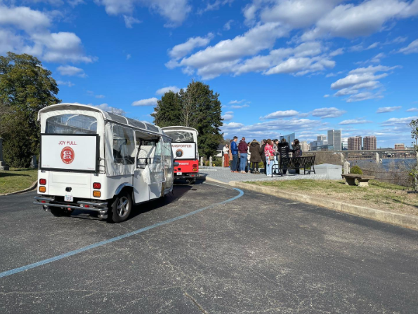 Take a tour in a Tuk Tuk! These three-wheeled, 100% electric, open-air limos are a fun way to explore the sights of Hollywood Cemetery. The perfect way to spend a warm spring day! To book your private tour, visit @RVATukTuk or call 804-814-8690.
