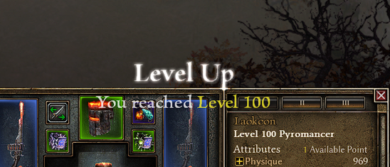 laokoon2's tweet image. #GrimDawn #Level100 #Endlich #Laokoon #gaming 
Erster Char auf 100, sehr sehr geil !!