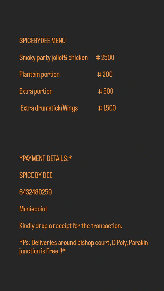 Spicebydee's tweet photo. Good afternoon my Twitter family.

All this will be available during the weekends and extras(limited,if you could not make it placing order during the frame of bookings)😊.

Location:OAU,ile ife environment

Pick up location: Bishop court . https://t.co/JkHdegSPvv