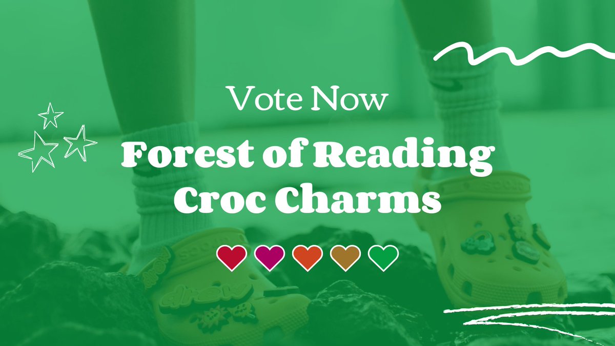 Want to join in on the FUN that is all things Festival?! Now’s your chance! We’re bringing Forest of Reading Croc charms to this year’s event and want to know which designs YOU like best 💚 Share your ratings at: bit.ly/3TroBP2