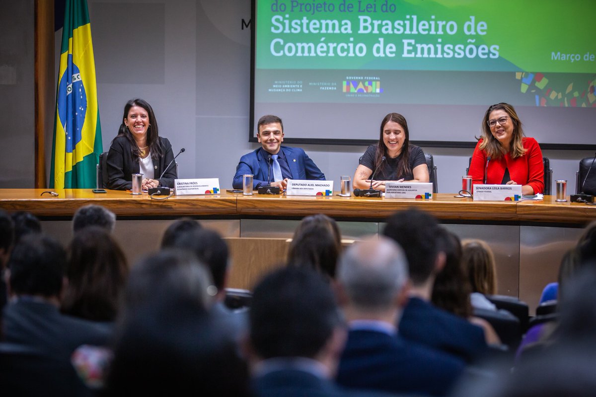 #TRANSFORMAÇÃOECOLÓGICA | Os Ministérios da Fazenda e do Meio Ambiente realizam nesta quarta-feira (27) uma oficina sobre o Projeto de Lei (PL) do Sistema Brasileiro de Comércio de Emissões, que institui o Mercado Regulado de Carbono.