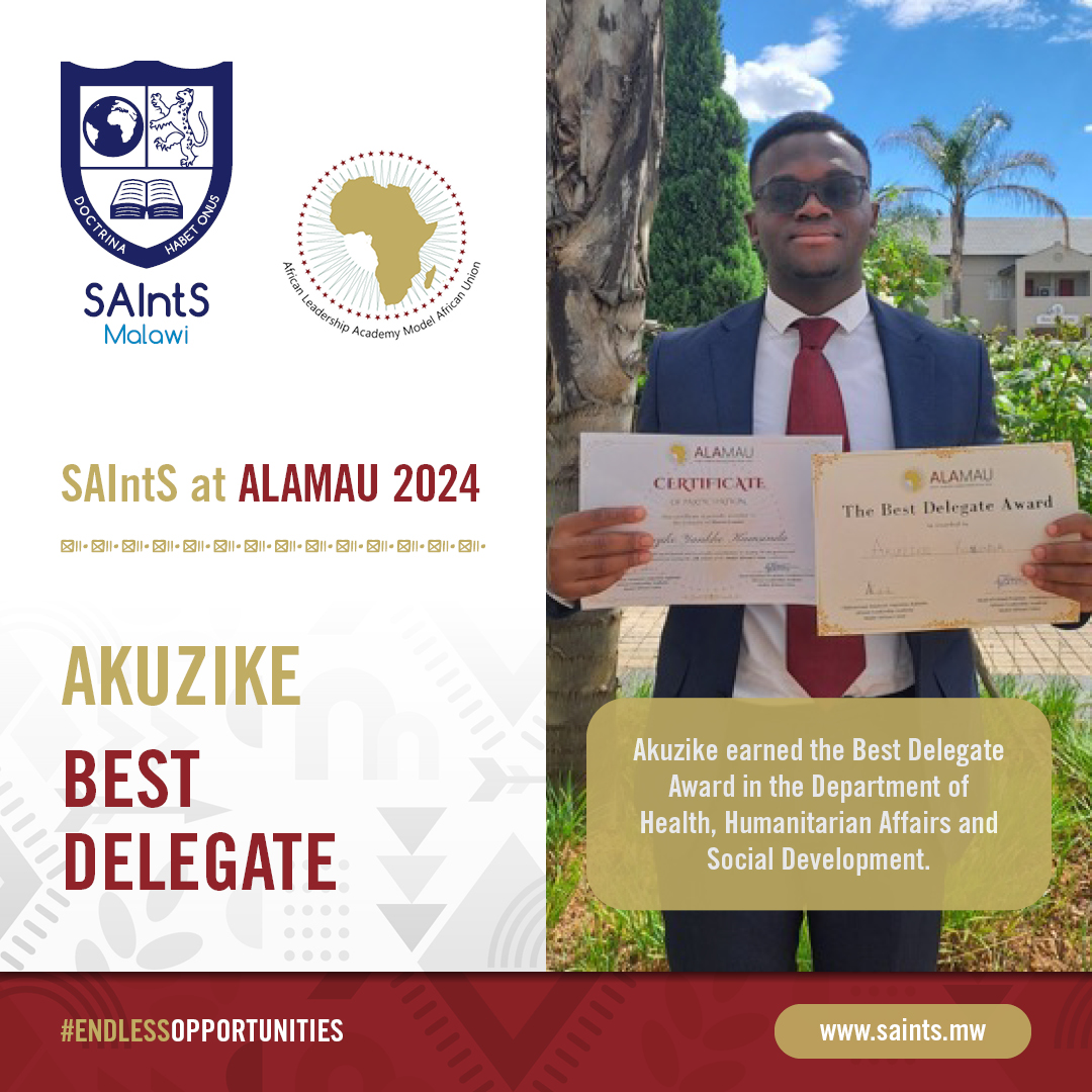 SAIntS_Malawi's tweet photo. Celebrating #ALAMAU successes. Huge congratulations to these future leaders. #alamau2024 #SAIntSatALAMAU #EndlessOpportunities https://t.co/YvBLUdvEsJ