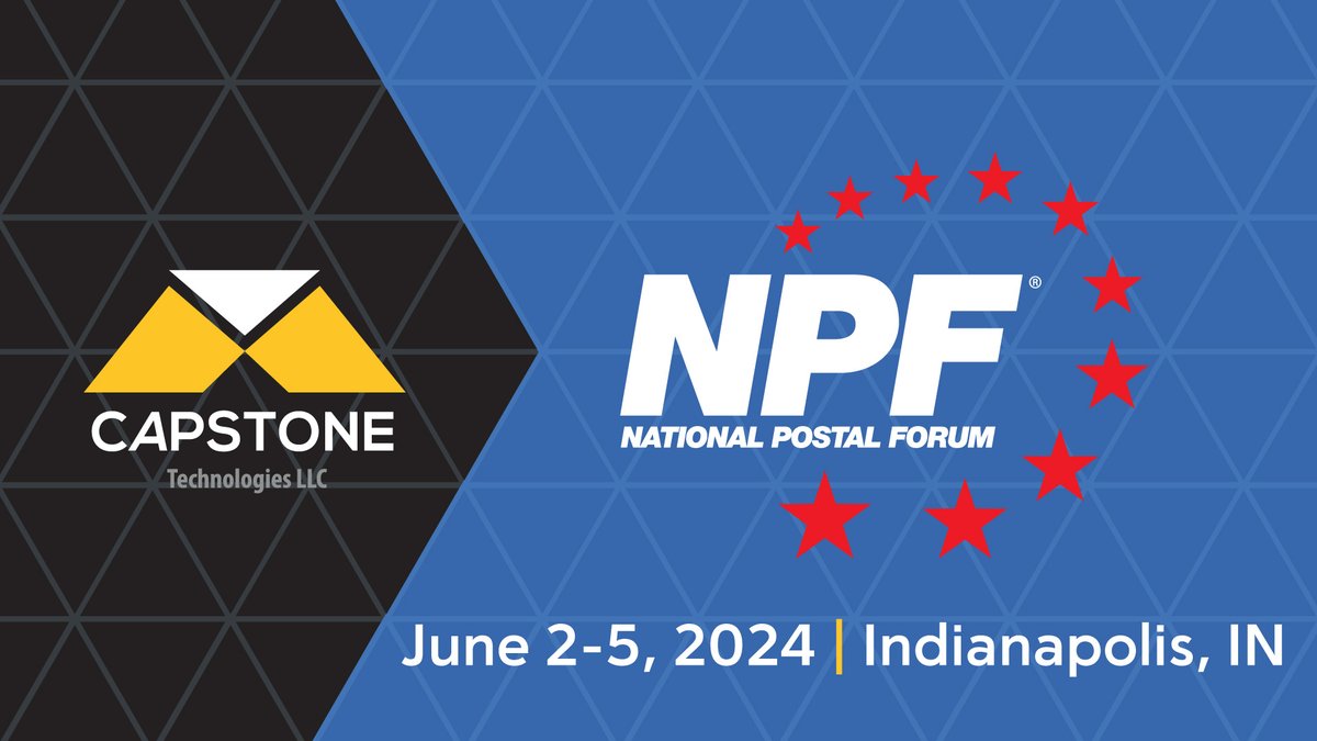 CapTechno's tweet photo. We are excited to head to #NPF 2024 in a few short months! Send us a DM if you’d like to meet with us during the show to discuss how CapStone can help your #printtomail operation. https://t.co/VhztrK1cYU https://t.co/KKsgiDbj2S
