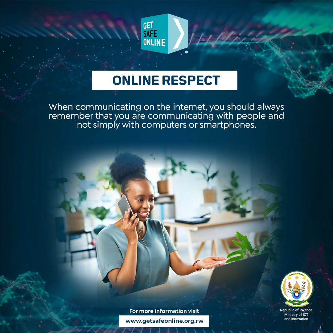 When communicating on the internet, you should always remember that you are communicating with people and not simply with computers or smartphones.
#TekanaOnline #OnlineRespect #RwOX